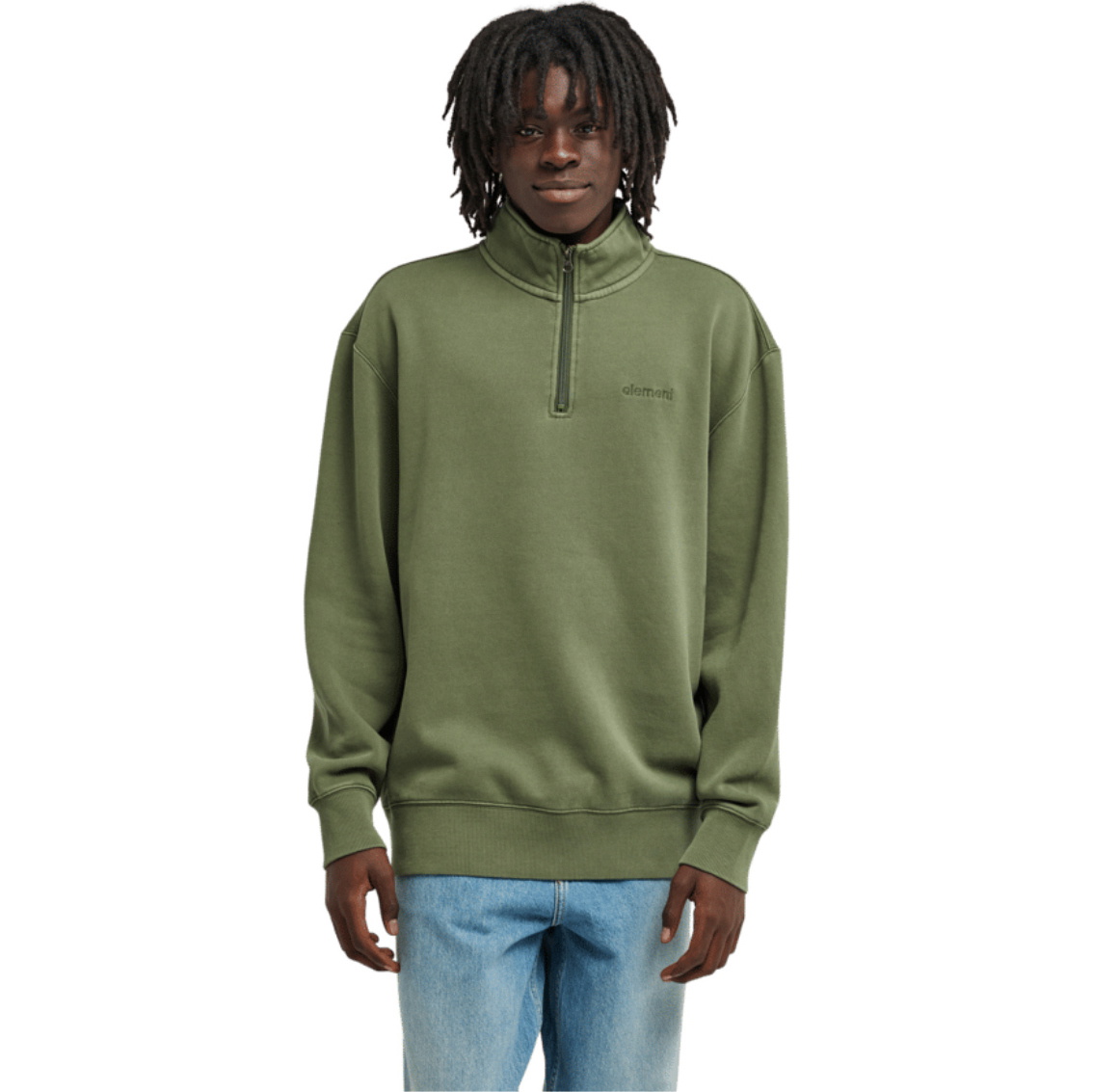 2026 Element Mens Lowcase Pigment Quarter Zip ELYFT00223 - Bronze Green